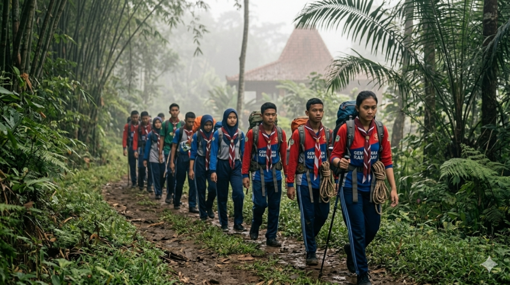 Trekking mahasiswa untuk penguatan karakter di Bogo