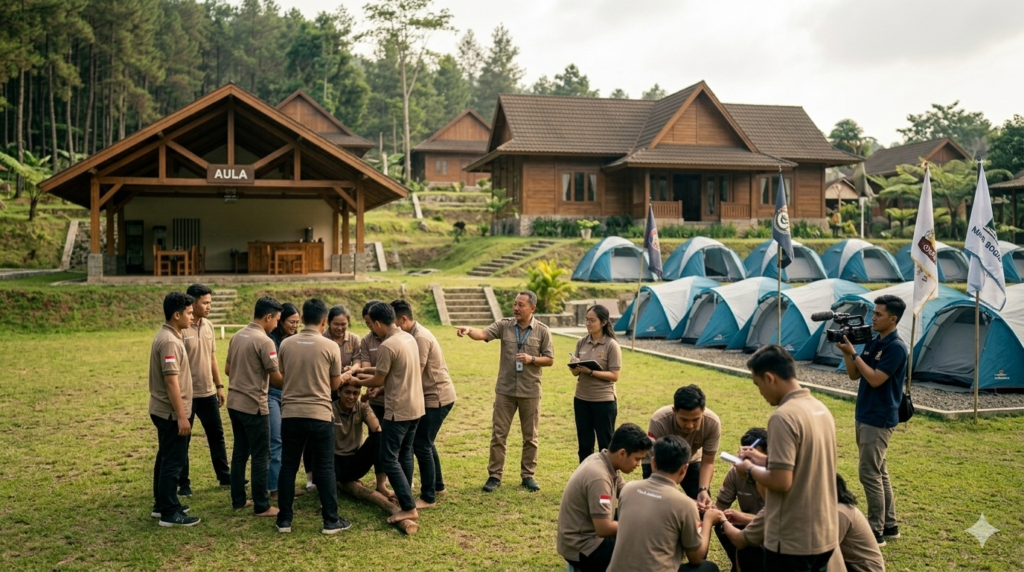Venue LDKS sekolah di Bogor dengan fasilitas lengkap untuk kegiatan organisasi