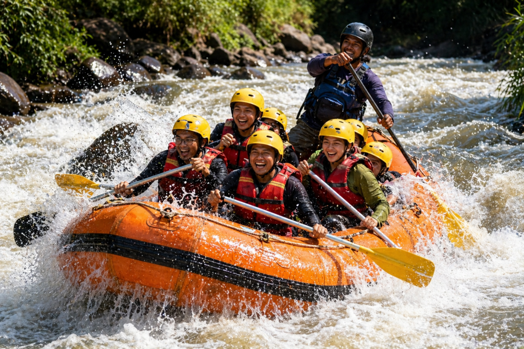 Villa Zanara penginapan dekat rafting Bogor
