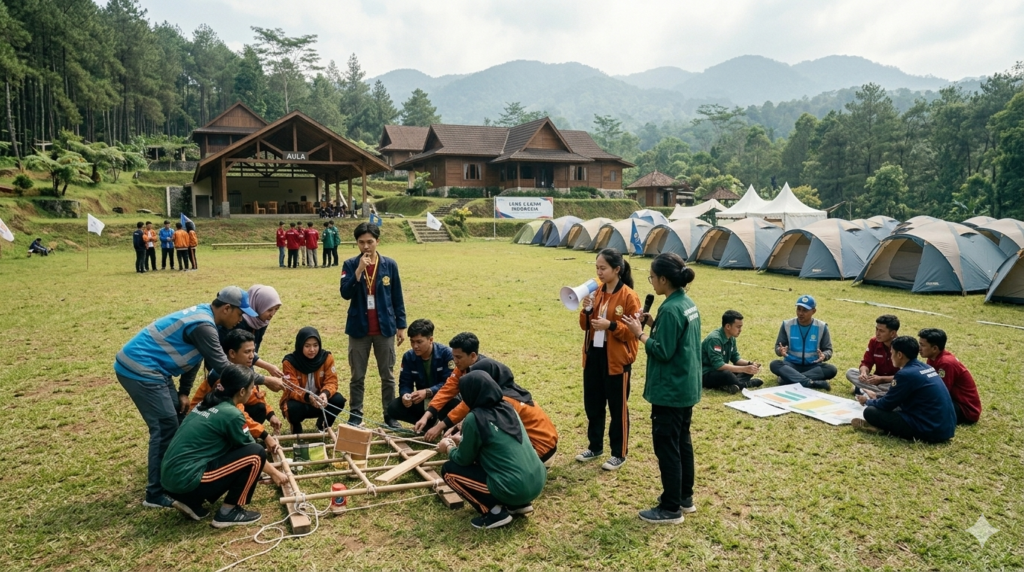 Paket outbound Bogor lengkap dengan villa dan aktivitas rafting trekking