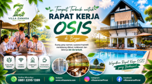 Tempat rapat kerja OSIS di Bogor untuk program kerja dan team building pengurus sekolah
